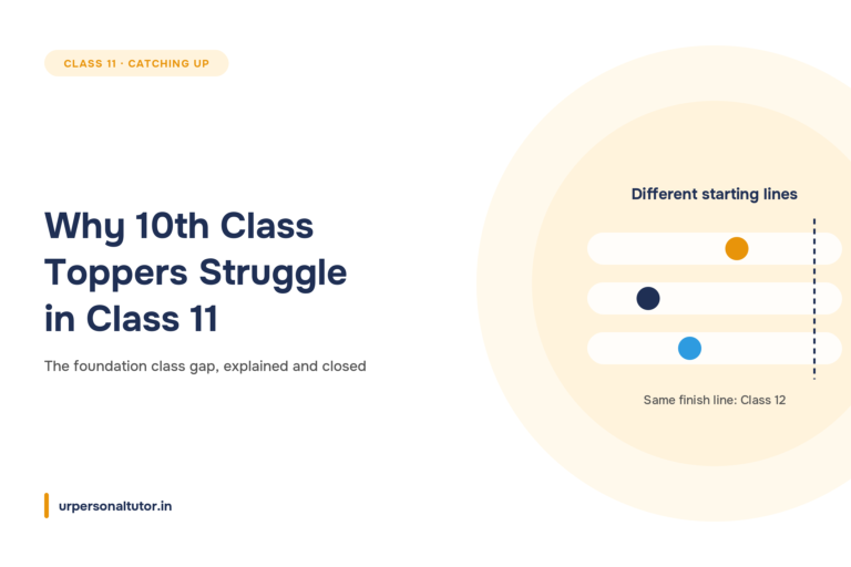Why 10th Class Toppers Struggle in Class 11 The Foundation Class Gap Explained