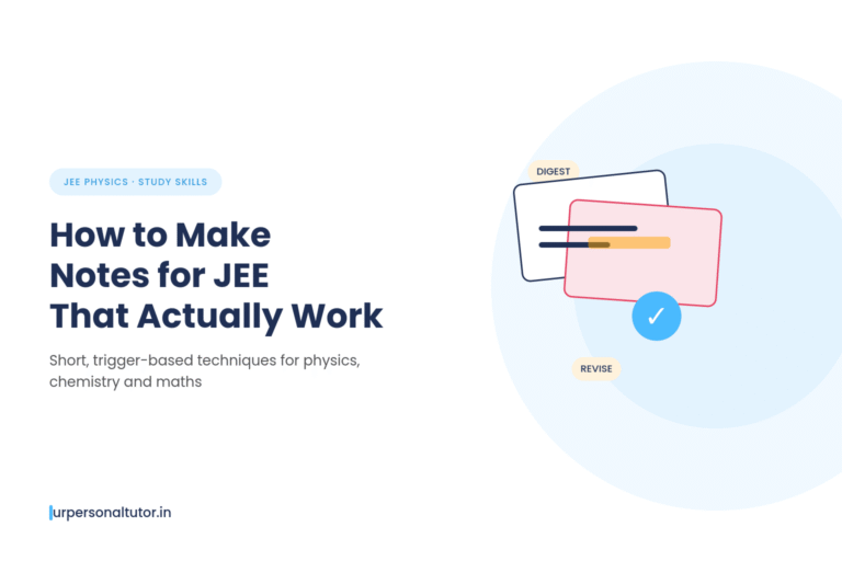 How to make notes for JEE aspirants illustration